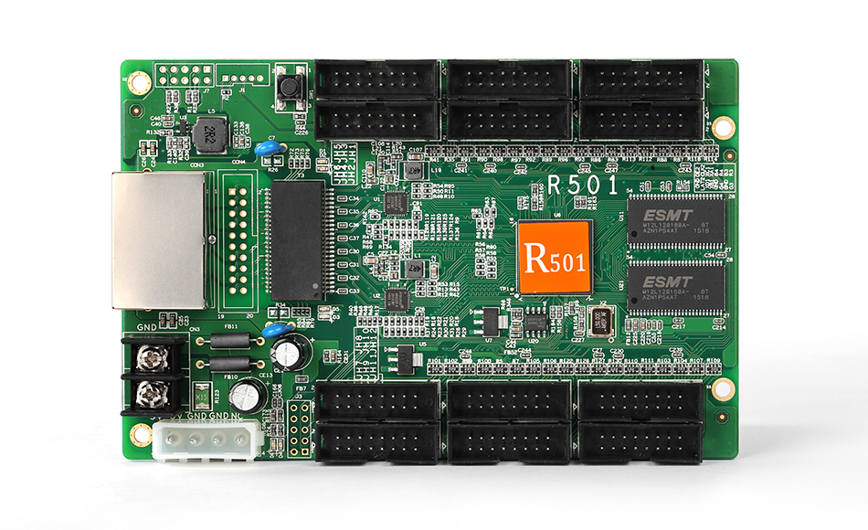 灰度全彩異步接收卡R501（12*HUB75）、R502（16*HUB75）